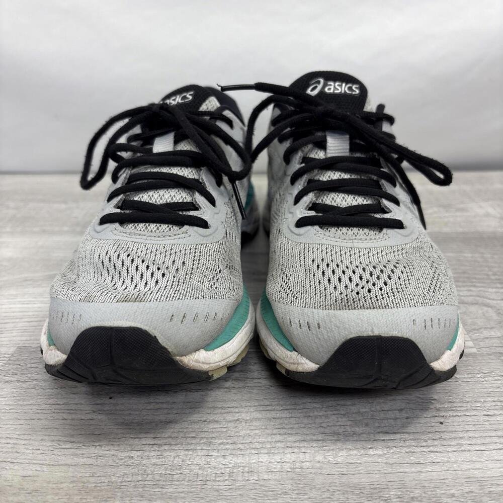 ASICS Gel-Kayano 24 Women's Running Shoes - Size 9.5 - Grey/Teal/Black - Picture 2 of 12